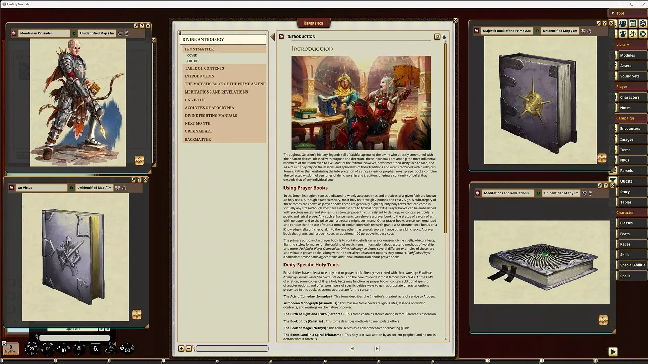 Fantasy Grounds - Pathfinder RPG - Pathfinder Companion: Divine Anthology Screenshot 3
