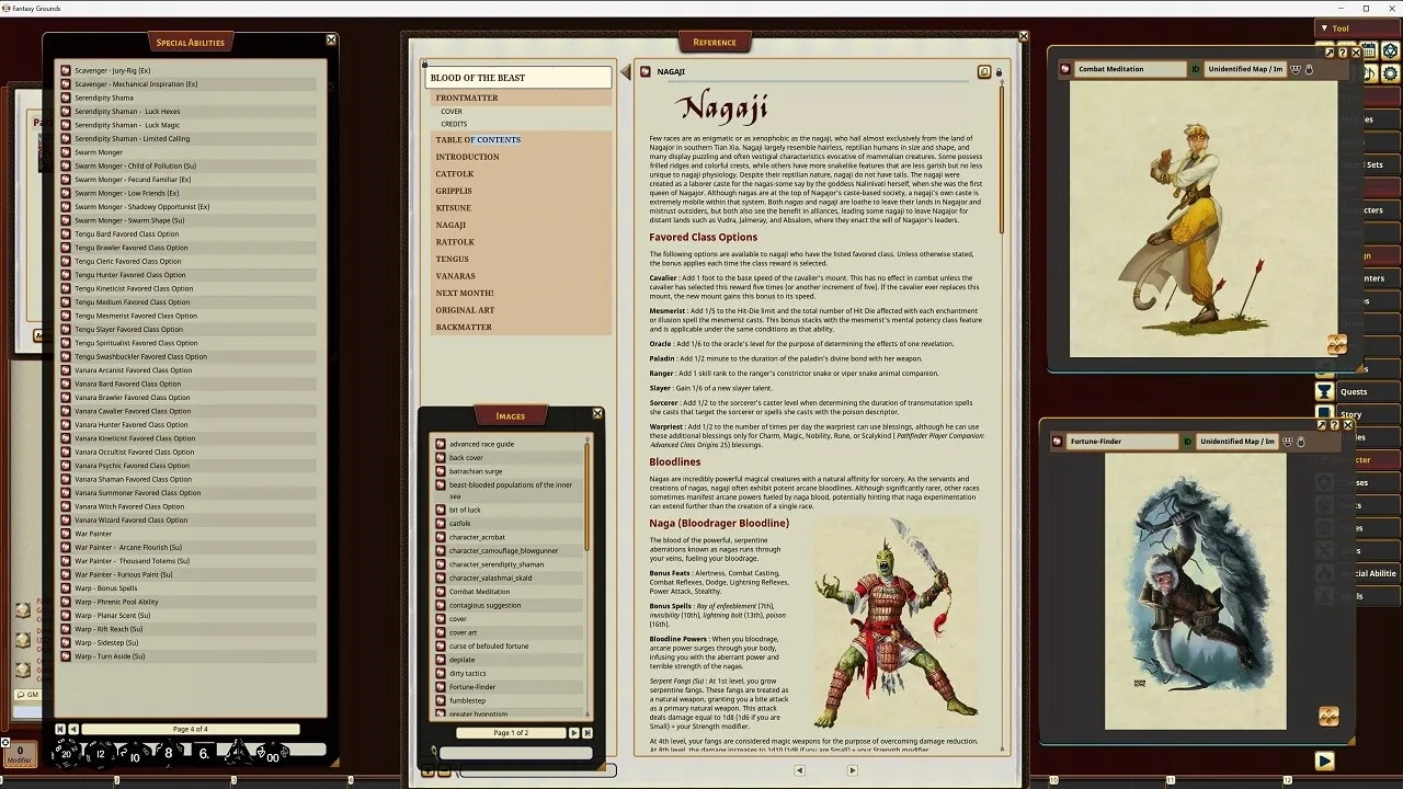Fantasy Grounds - Pathfinder RPG - Pathfinder Companion: Blood of the Beast Screenshot 3