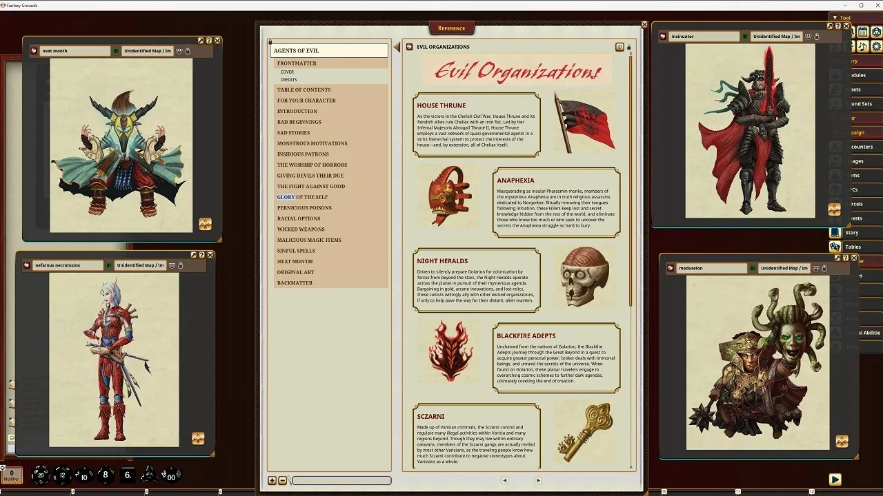 Fantasy Grounds - Pathfinder RPG - Pathfinder Companion: Agents of Evil Screenshot 3