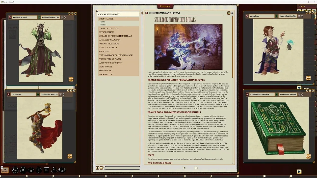 Fantasy Grounds - Pathfinder RPG - Pathfinder Companion: Arcane Anthology Screenshot 3