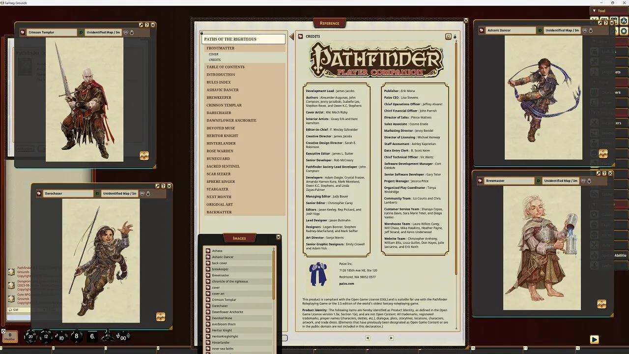 Fantasy Grounds - Pathfinder RPG - Pathfinder Companion: Paths of the Righteous Screenshot 2