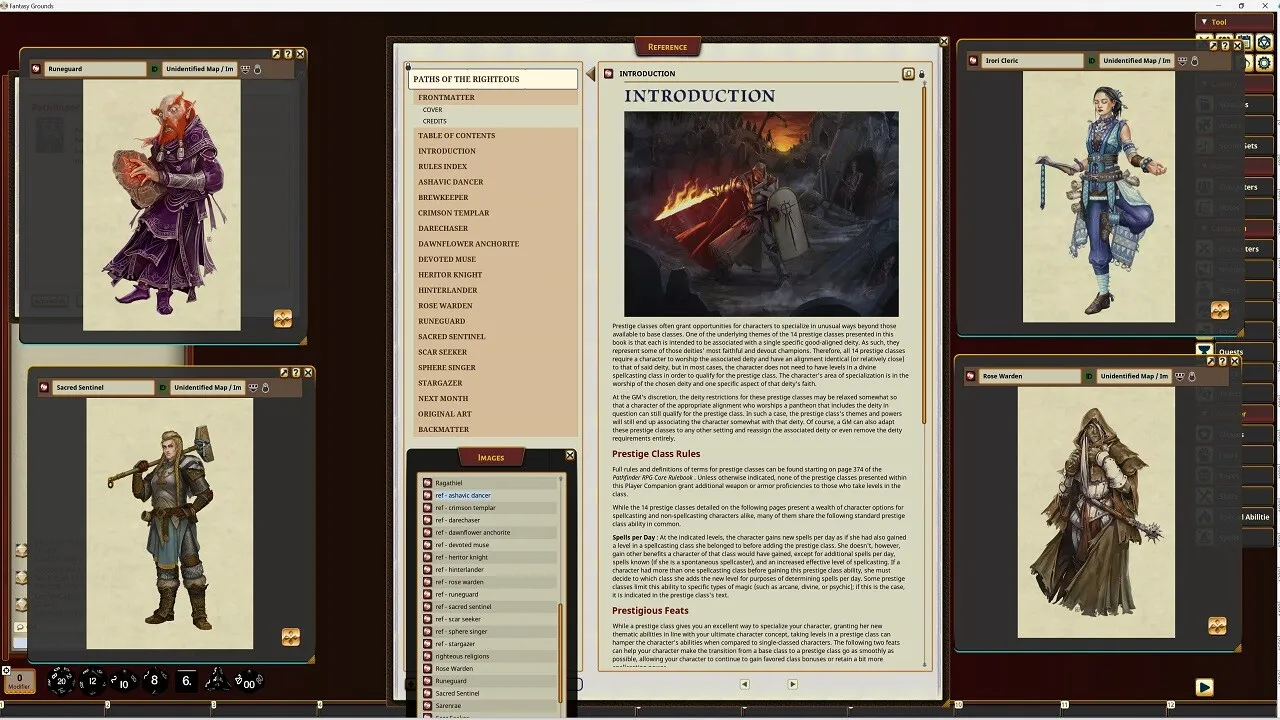 Fantasy Grounds - Pathfinder RPG - Pathfinder Companion: Paths of the Righteous Screenshot 3
