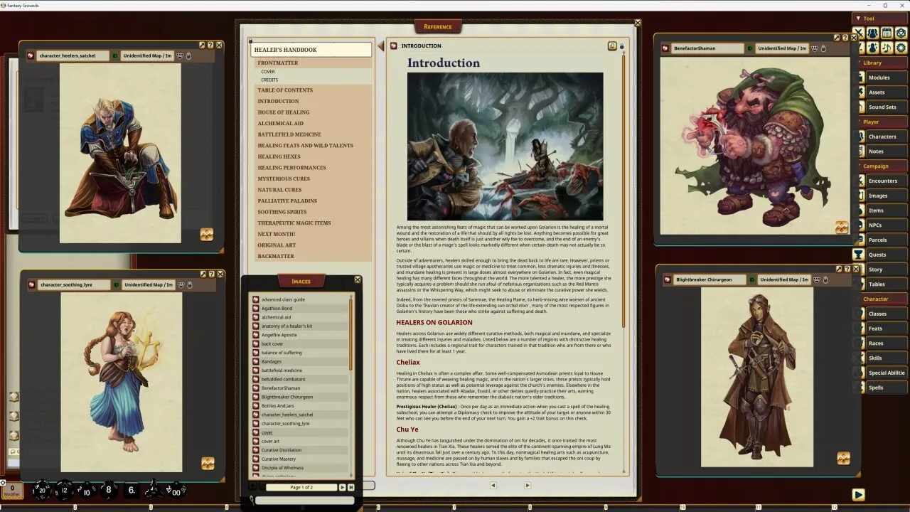 Fantasy Grounds - Pathfinder RPG - Pathfinder Companion: Healer's Handbook Screenshot 4