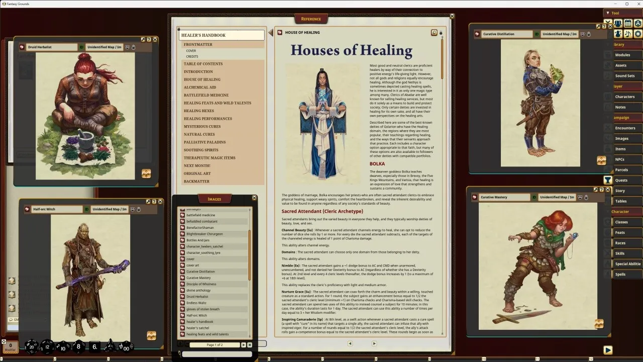 Fantasy Grounds - Pathfinder RPG - Pathfinder Companion: Healer's Handbook Screenshot 2