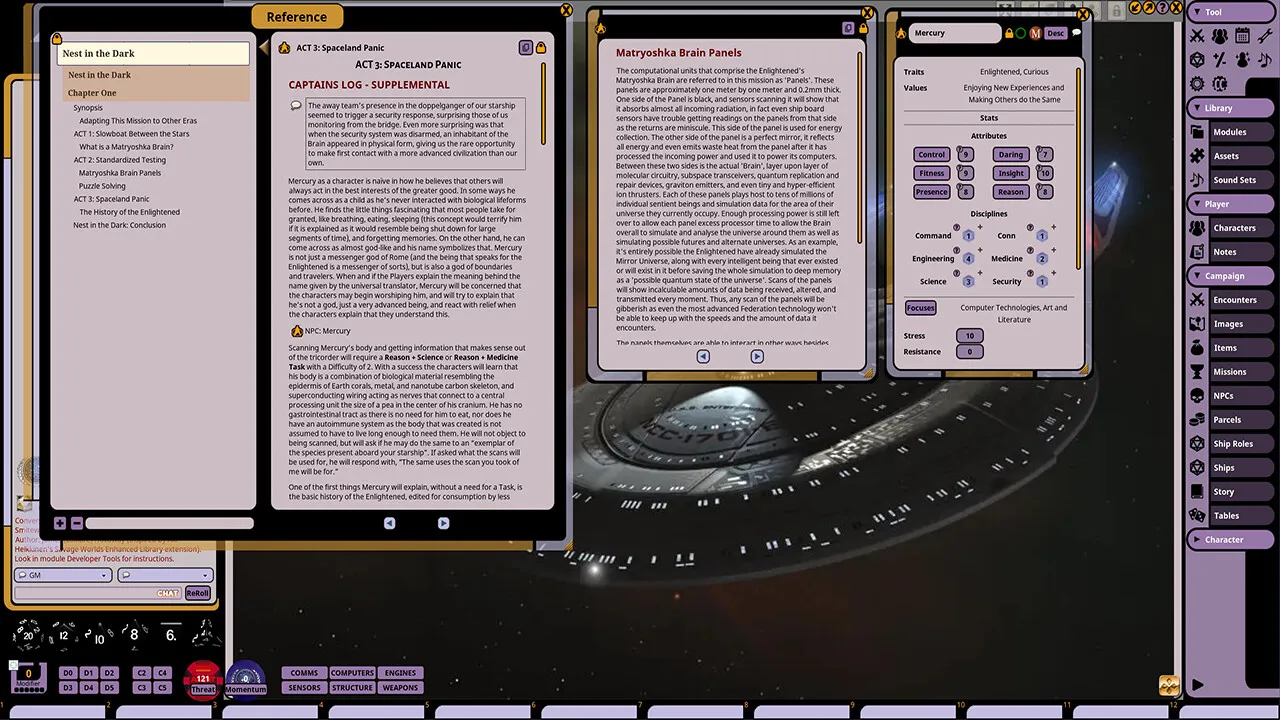 Fantasy Grounds - Star Trek Adventures: Nest in the Dark Screenshot 2