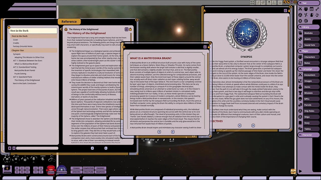 Fantasy Grounds - Star Trek Adventures: Nest in the Dark Screenshot 4
