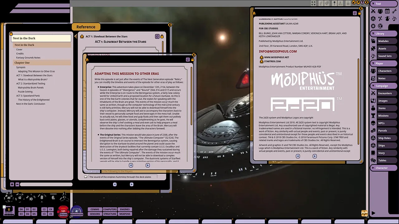 Fantasy Grounds - Star Trek Adventures: Nest in the Dark Screenshot 3