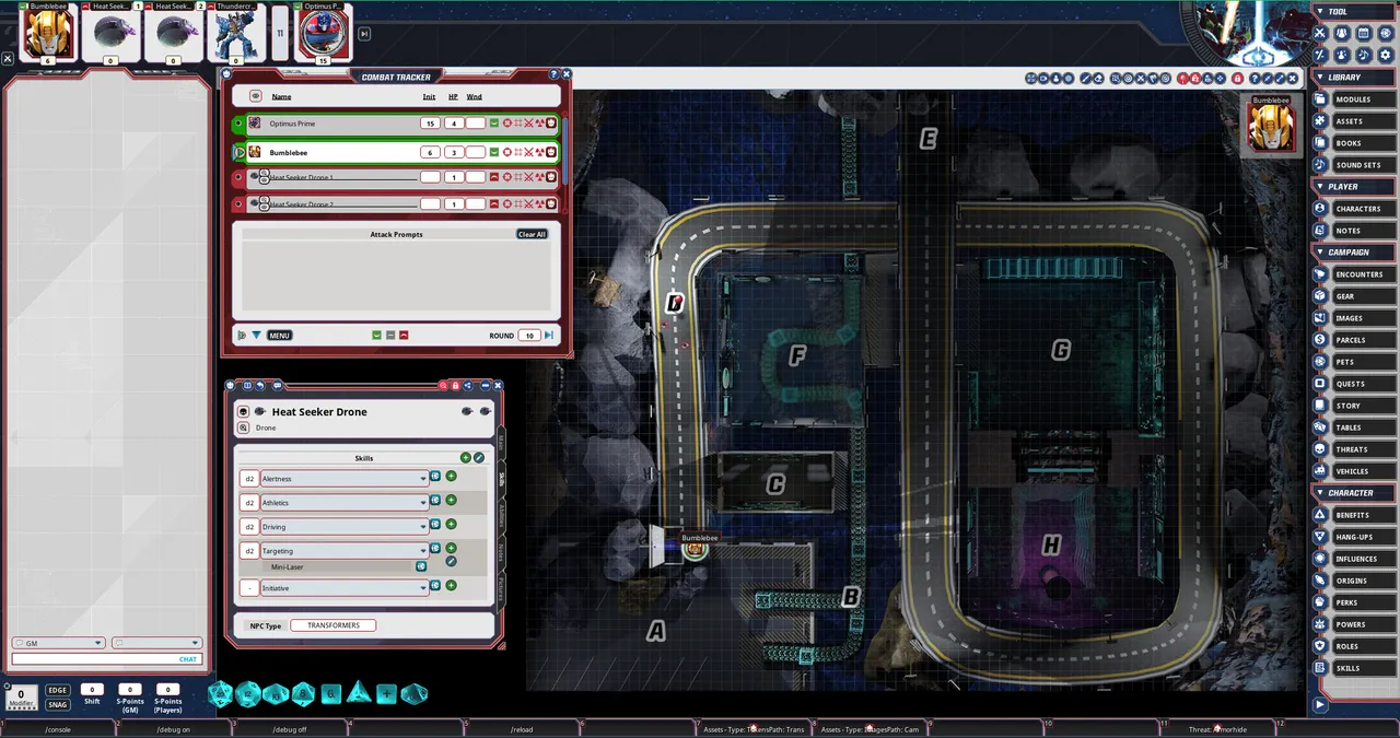 Fantasy Grounds - Transformers Roleplaying Game Core Rules and Ruleset Screenshot 5