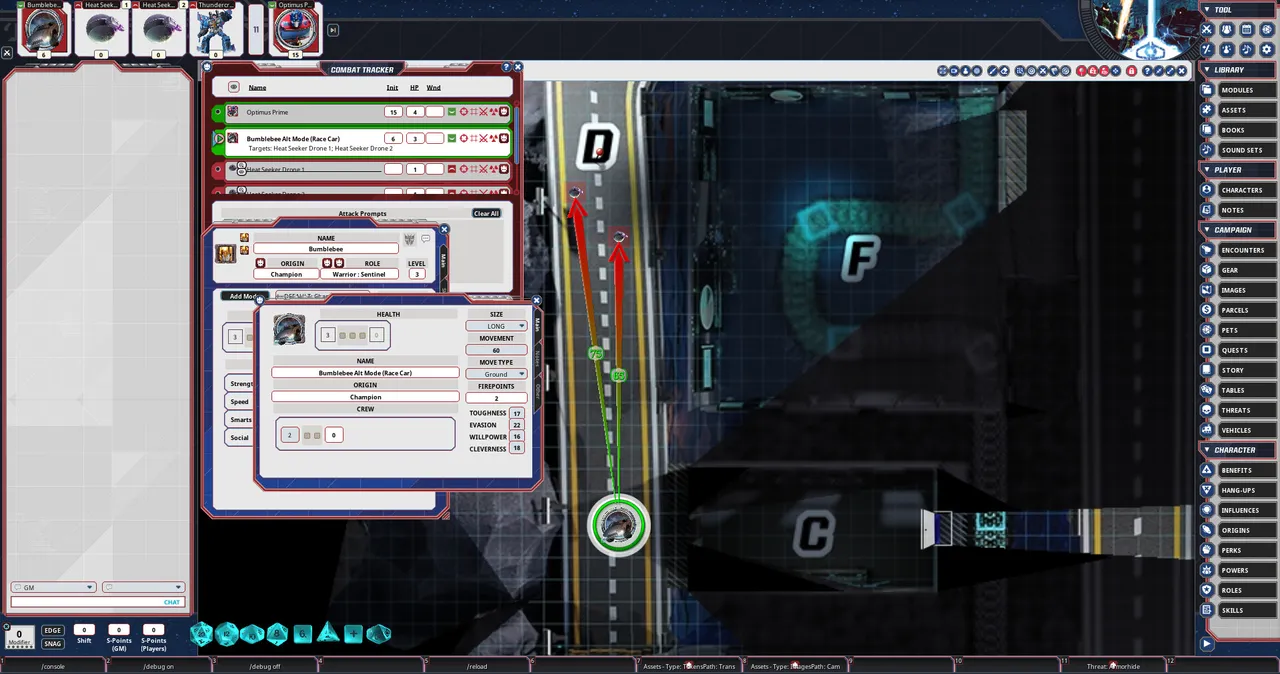 Fantasy Grounds - Transformers Roleplaying Game Core Rules and Ruleset Screenshot 4