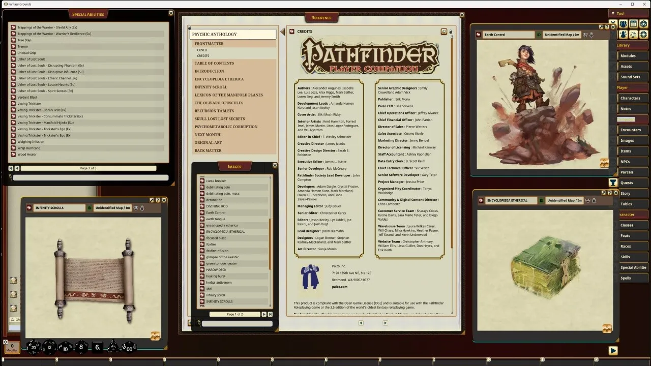 Fantasy Grounds - Pathfinder RPG - Pathfinder Companion: Psychic Anthology Screenshot 3