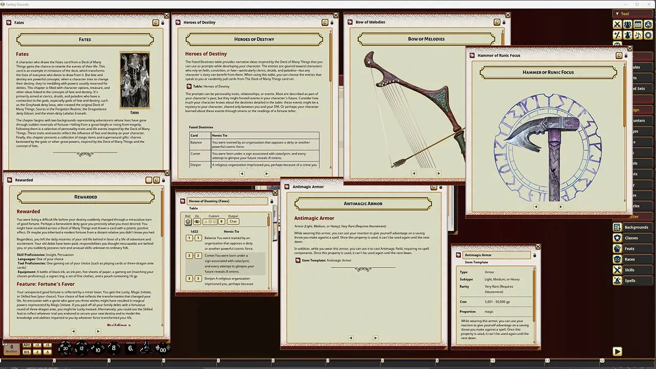 Fantasy Grounds - D&D The Book of Many Things Screenshot 1