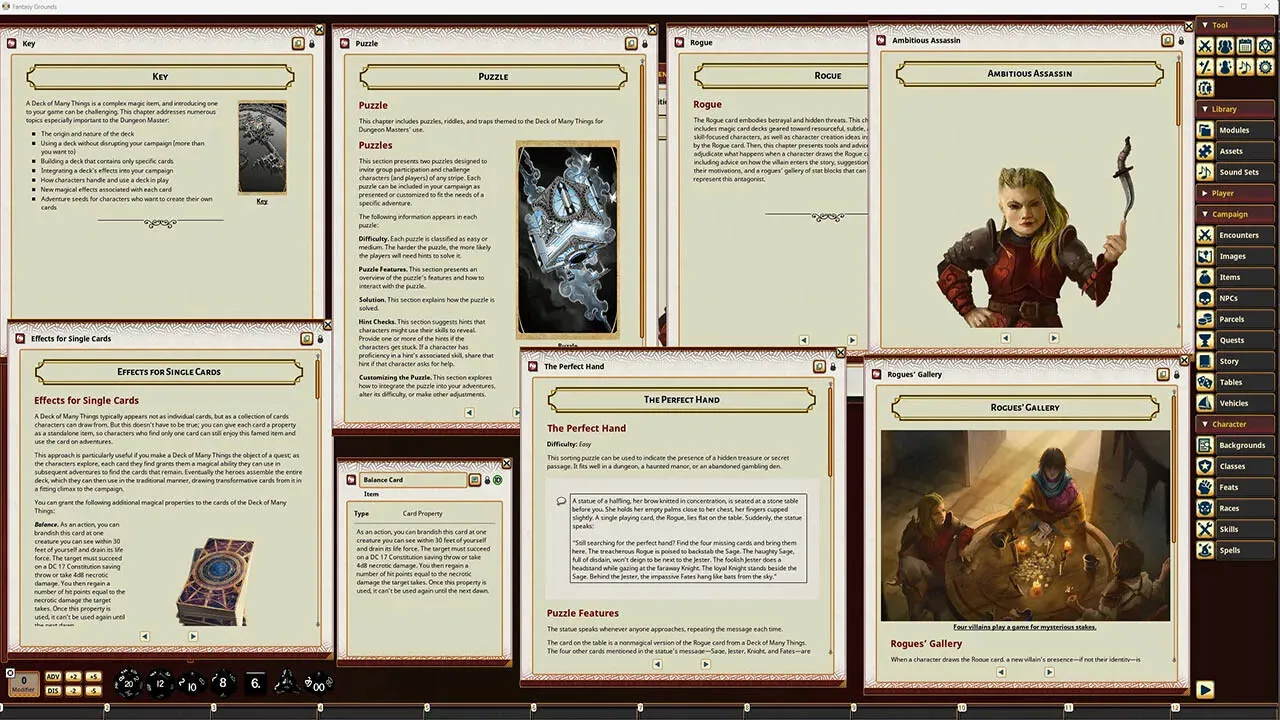 Fantasy Grounds - D&D The Book of Many Things Screenshot 0