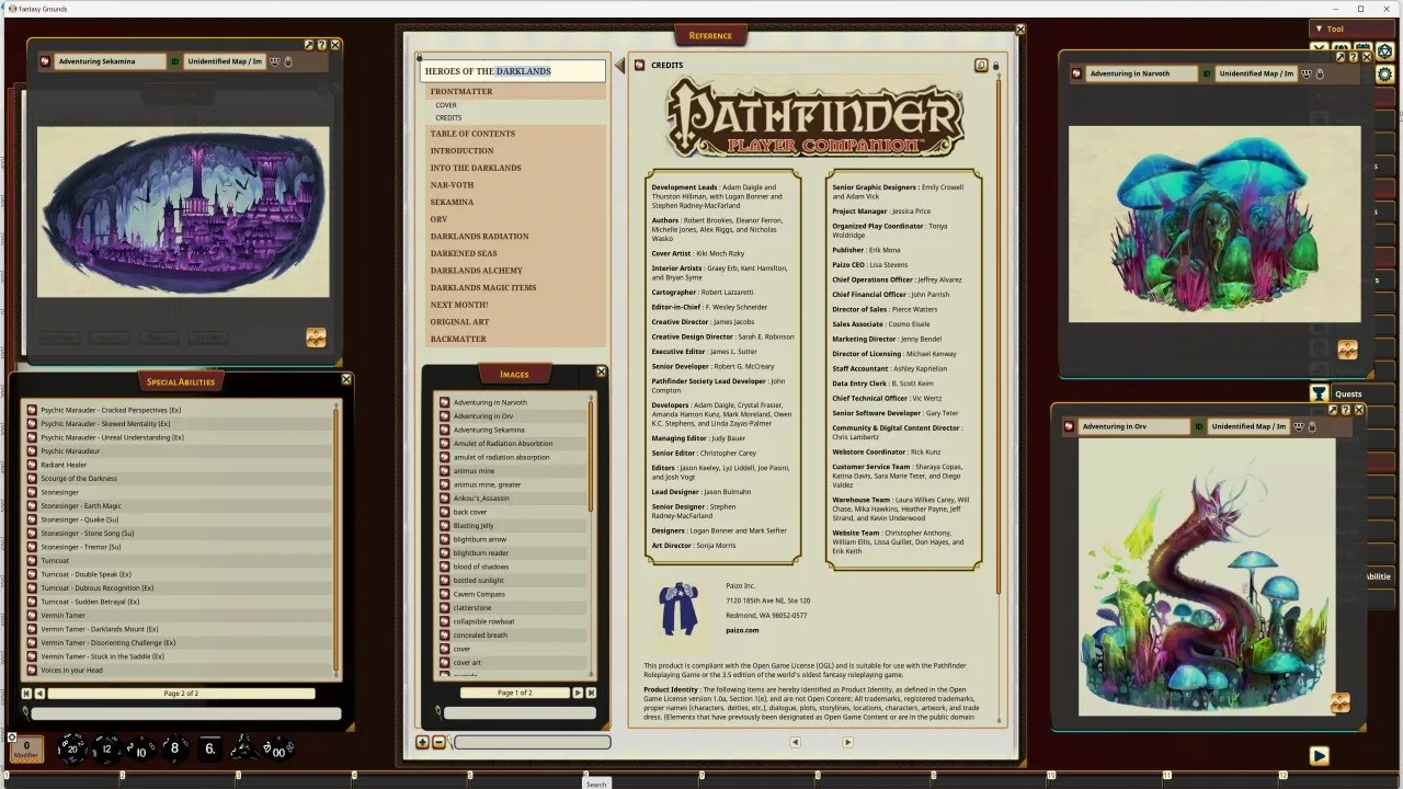 Fantasy Grounds - Pathfinder RPG - Pathfinder Companion: Heroes of the Darklands Screenshot 2