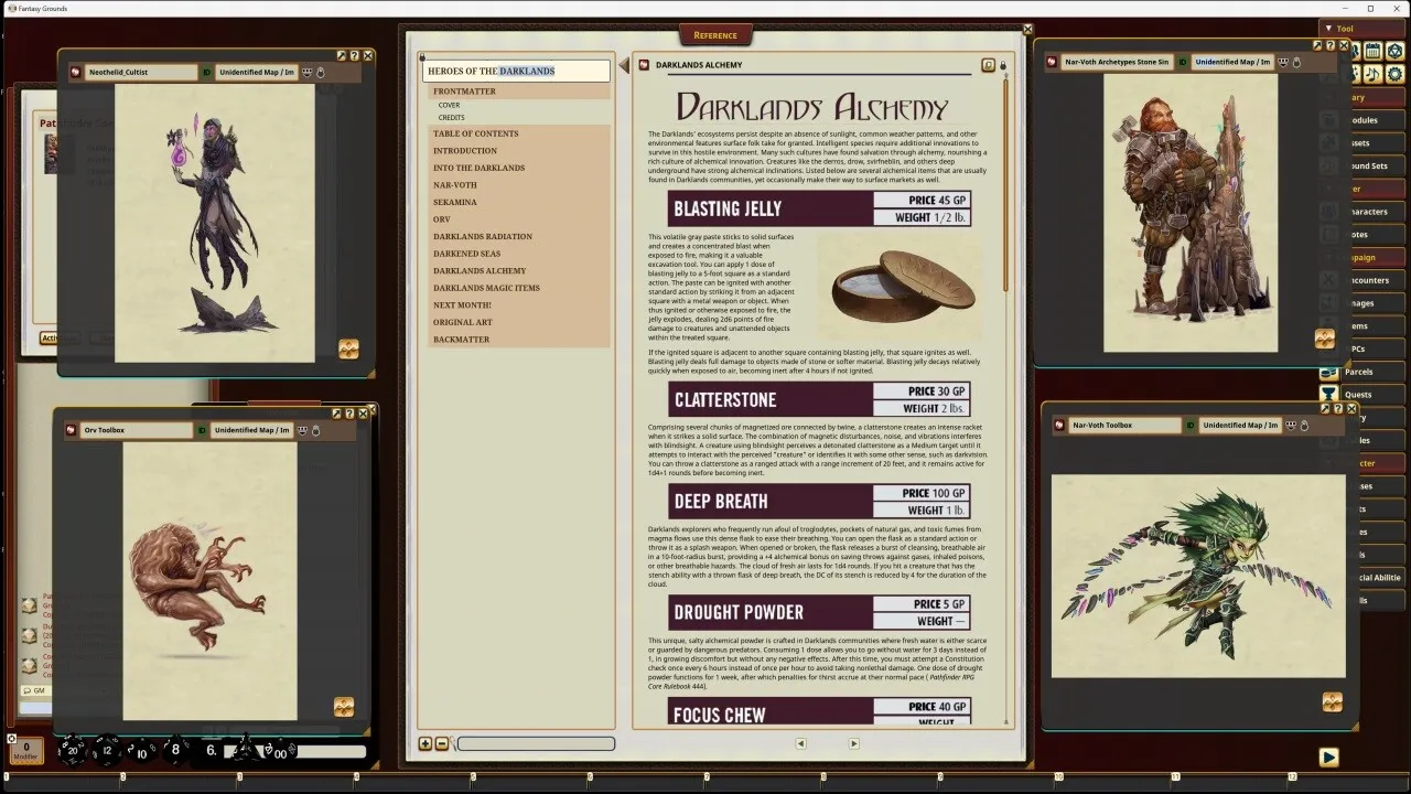 Fantasy Grounds - Pathfinder RPG - Pathfinder Companion: Heroes of the Darklands Screenshot 1