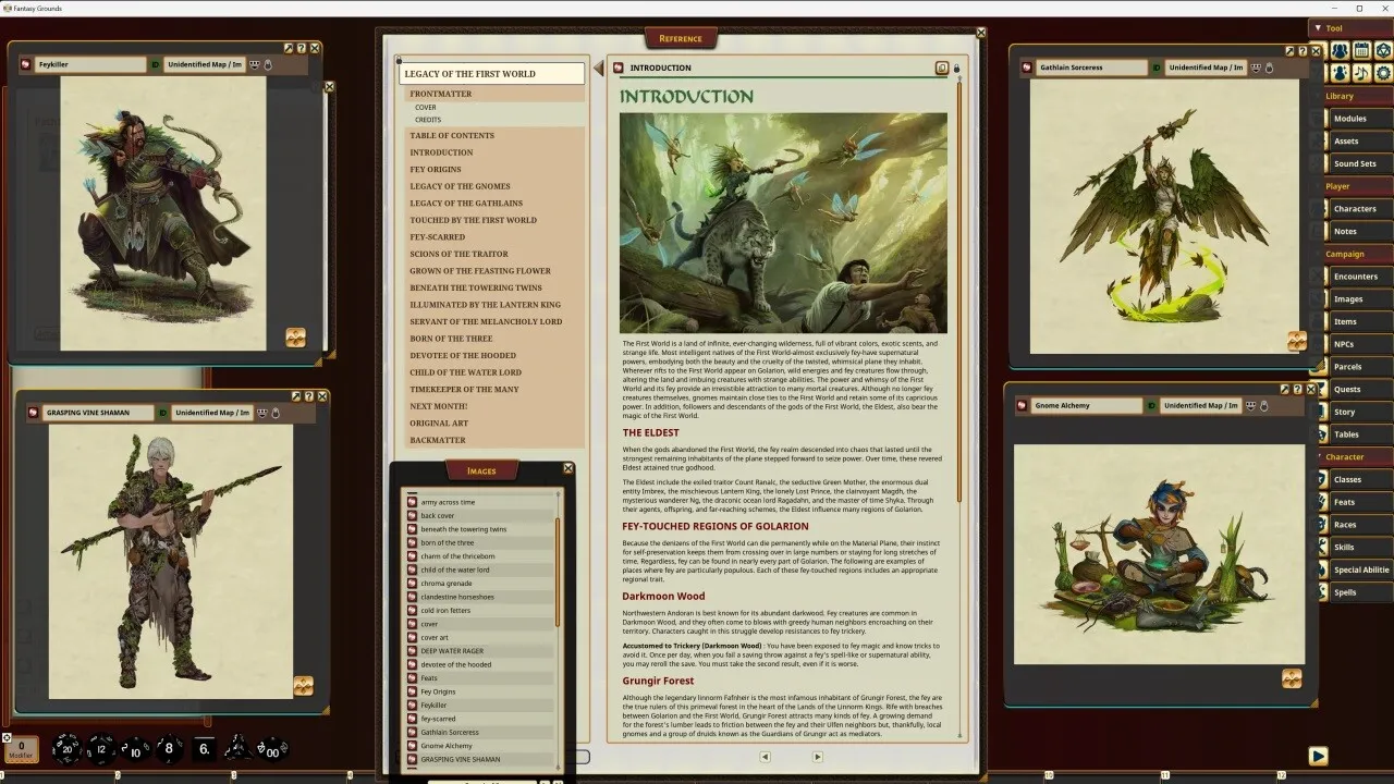 Fantasy Grounds - Pathfinder RPG - Pathfinder Companion: Legacy of the First World Screenshot 3
