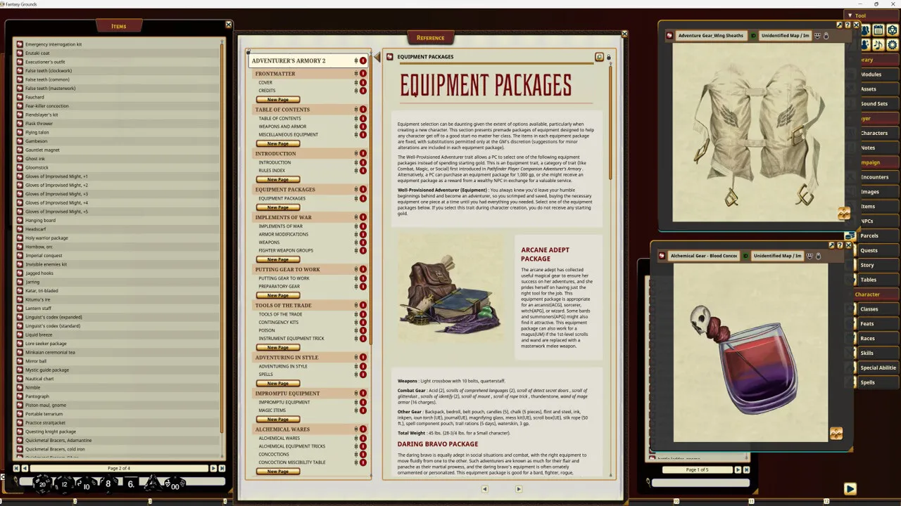 Fantasy Grounds - Pathfinder RPG - Pathfinder Companion: Adventurer's Armory 2 Screenshot 4