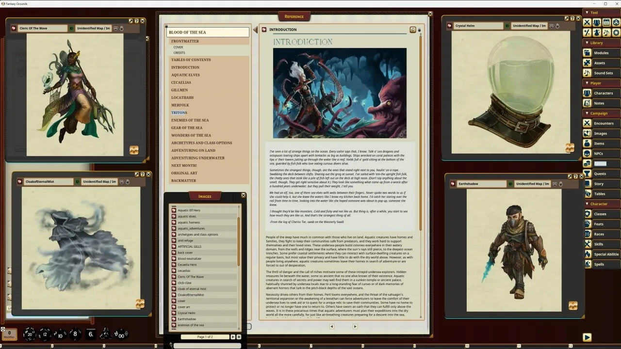 Fantasy Grounds - Pathfinder RPG - Pathfinder Companion: Blood of the Sea Screenshot 3