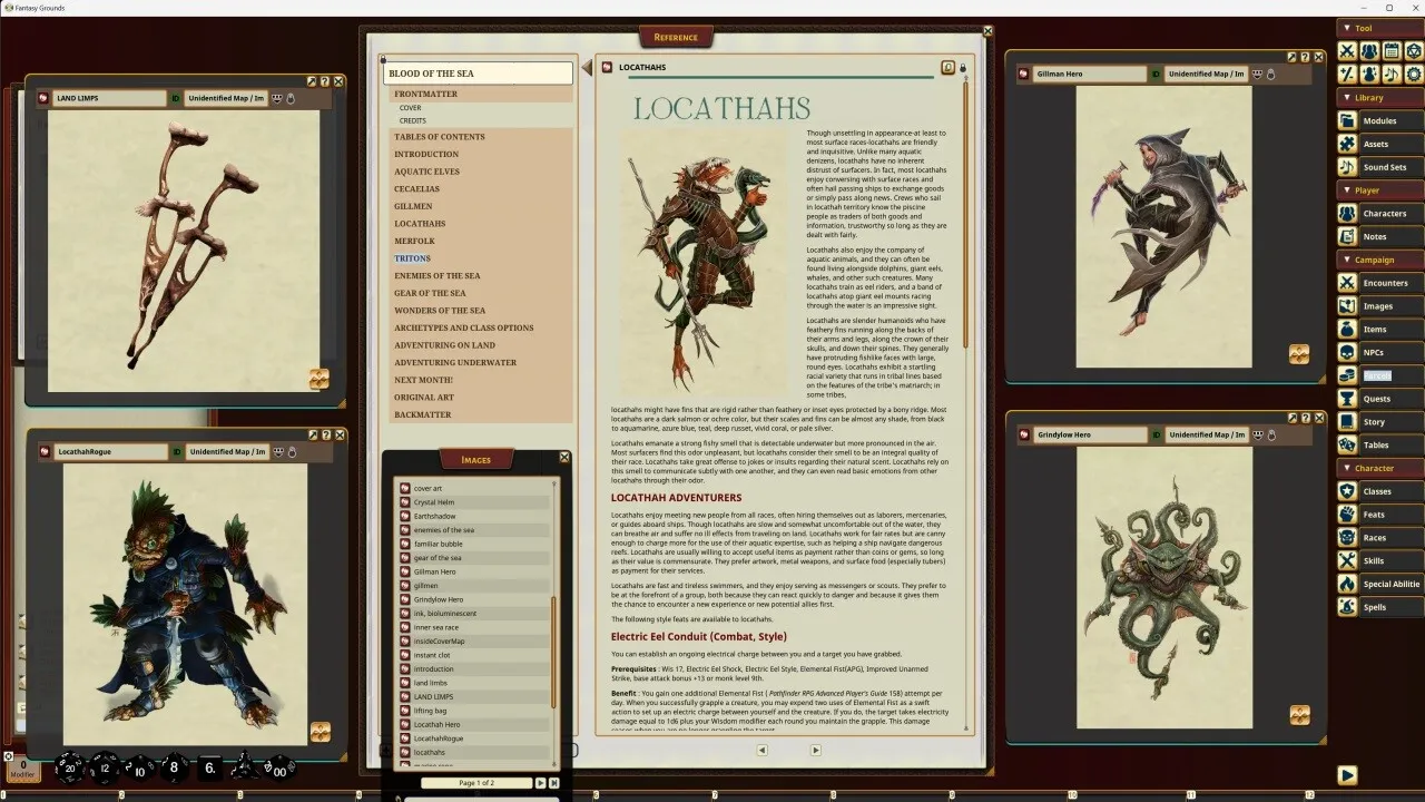 Fantasy Grounds - Pathfinder RPG - Pathfinder Companion: Blood of the Sea Screenshot 2