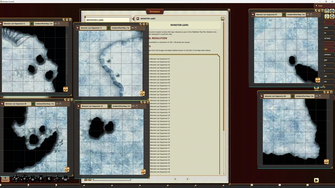 Fantasy Grounds - Pathfinder RPG - Pathfinder Flip-Tiles - Monster Lairs Screenshot 0
