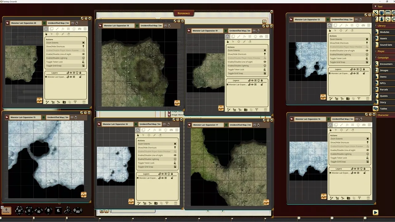 Fantasy Grounds - Pathfinder RPG - Pathfinder Flip-Tiles - Monster Lairs Screenshot 1