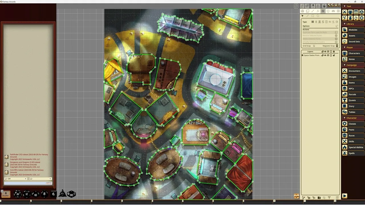Fantasy Grounds - Starfinder RPG - Starfinder Flip-Mat - Space Station Promenade Screenshot 4