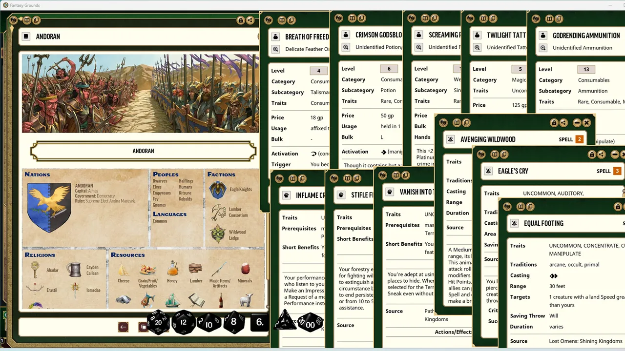 Fantasy Grounds - Pathfinder 2 RPG - Pathfinder Lost Omens: Shining Kingdoms Screenshot 3