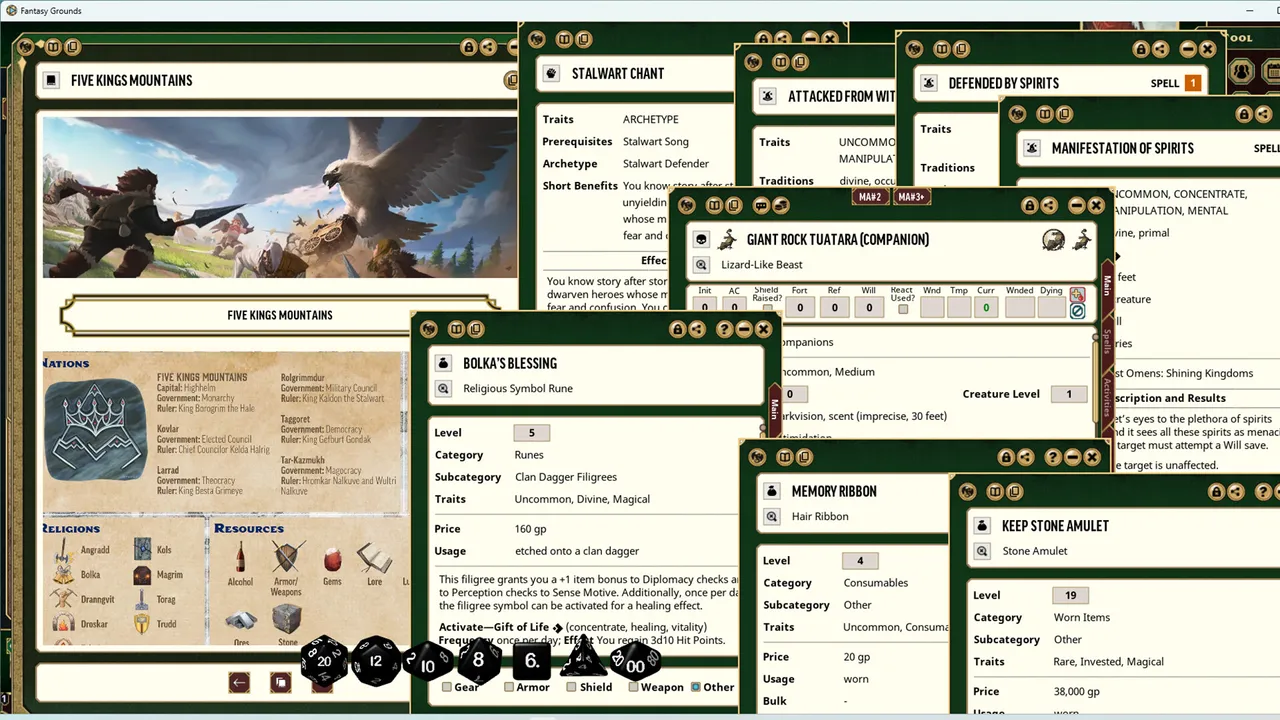 Fantasy Grounds - Pathfinder 2 RPG - Pathfinder Lost Omens: Shining Kingdoms Screenshot 1