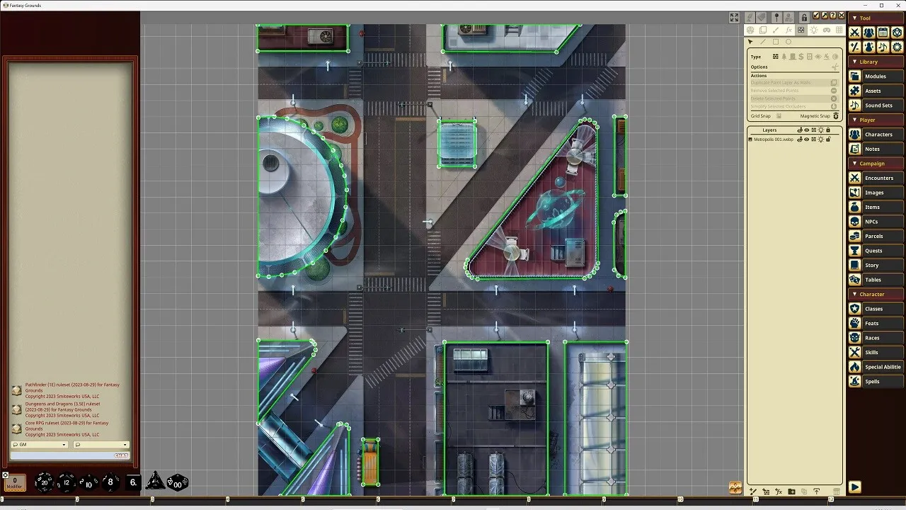 Fantasy Grounds - Starfinder RPG - Starfinder Flip-Mat - Metropolis Screenshot 3