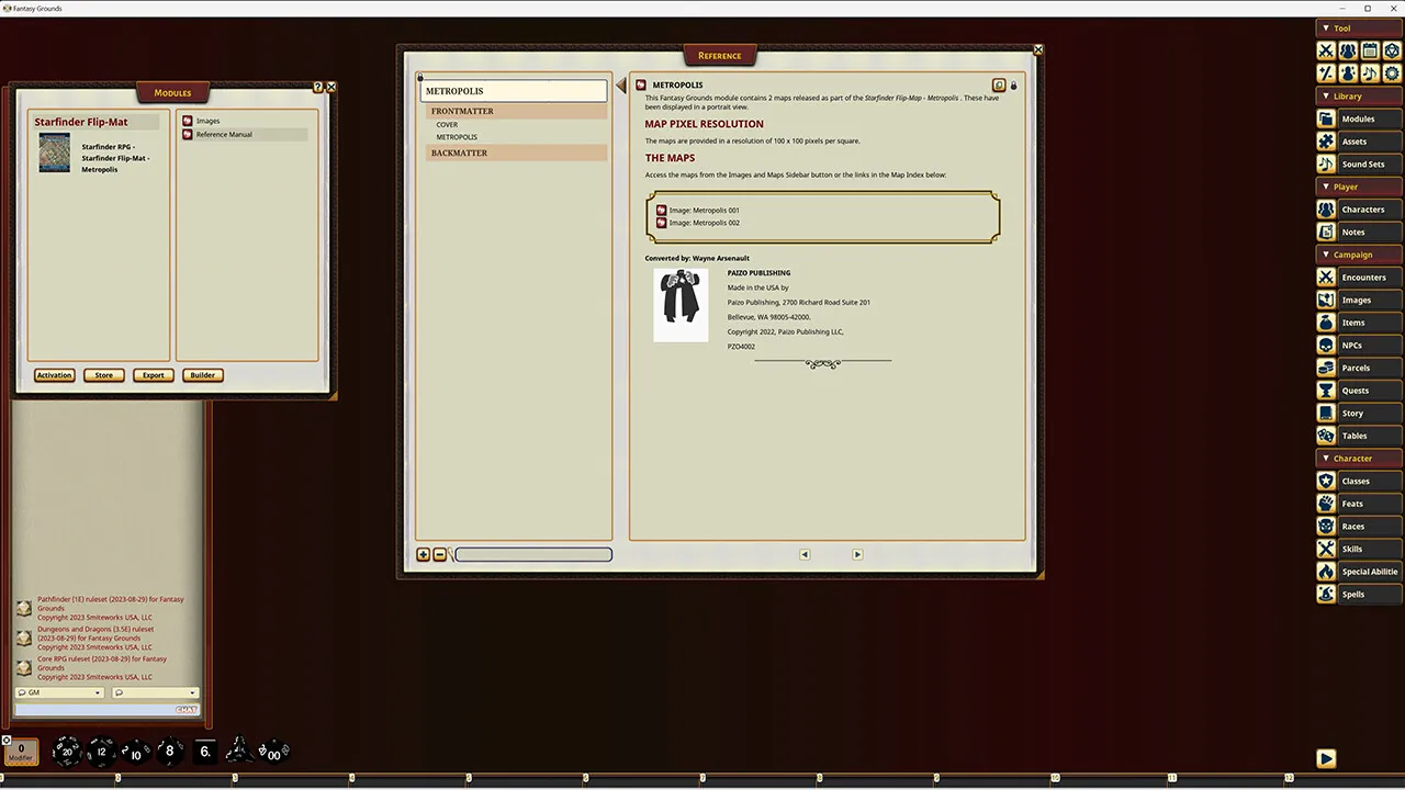 Fantasy Grounds - Starfinder RPG - Starfinder Flip-Mat - Metropolis Screenshot 4
