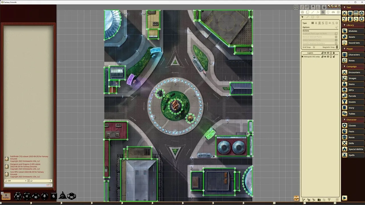 Fantasy Grounds - Starfinder RPG - Starfinder Flip-Mat - Metropolis Screenshot 2