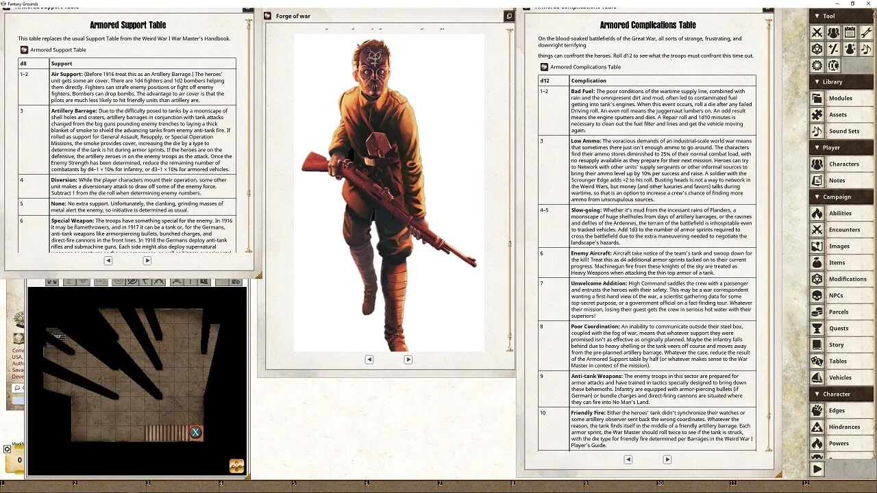 Fantasy Grounds - Weird War I: Juggernauts #SWADE Screenshot 3