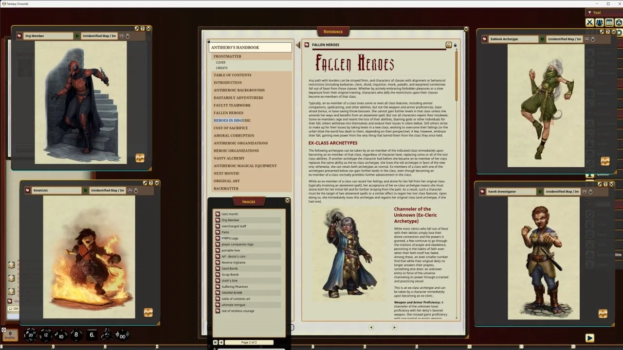 Fantasy Grounds - Pathfinder RPG - Pathfinder Companion: Antihero's Handbook Screenshot 4