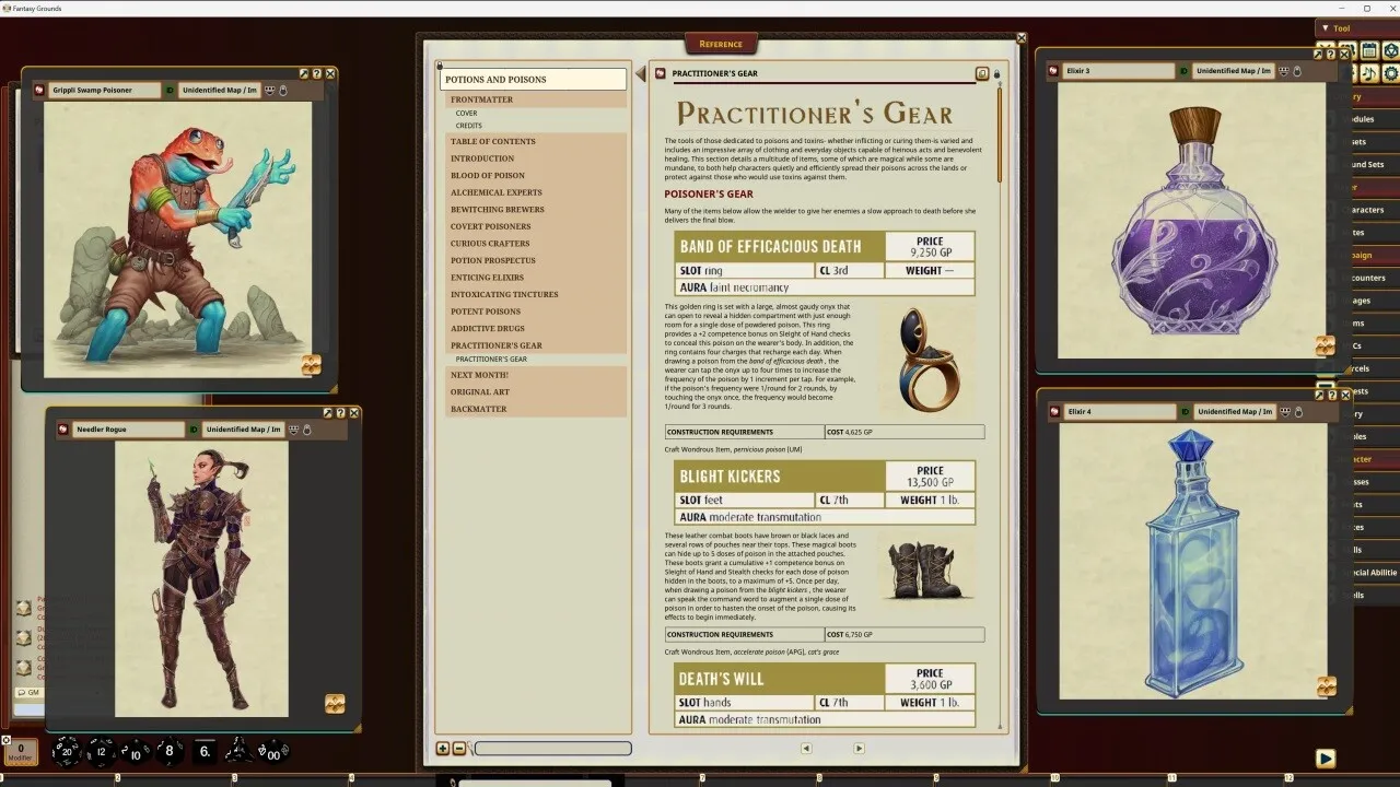 Fantasy Grounds - Pathfinder RPG - Pathfinder Companion: Potions and Poisons Screenshot 3