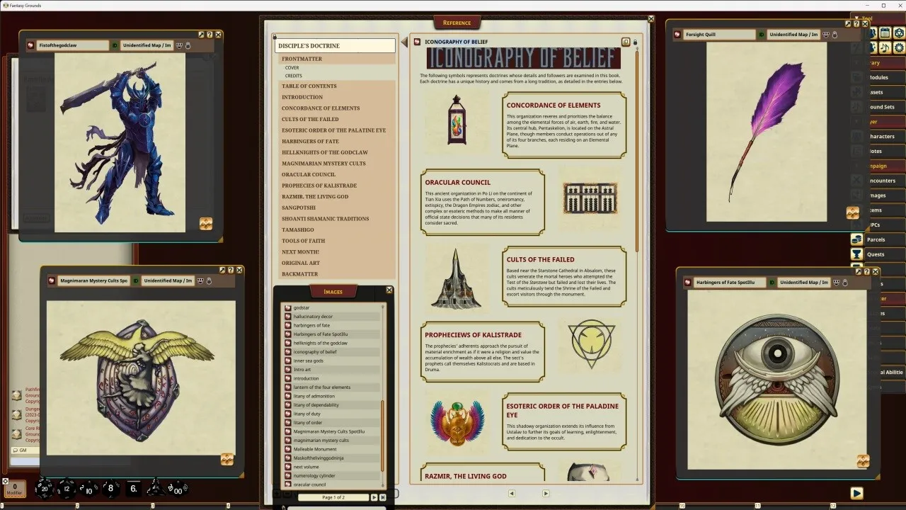 Fantasy Grounds - Pathfinder RPG - Pathfinder Companion: Disciple's Doctrine Screenshot 2