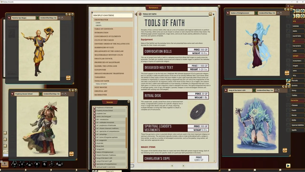 Fantasy Grounds - Pathfinder RPG - Pathfinder Companion: Disciple's Doctrine Screenshot 4
