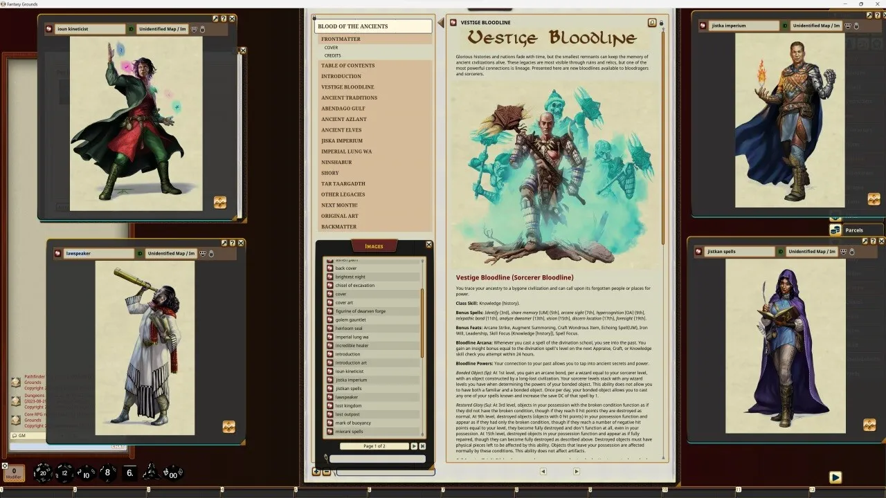 Fantasy Grounds - Pathfinder RPG - Pathfinder Companion: Blood of the Ancients Screenshot 4