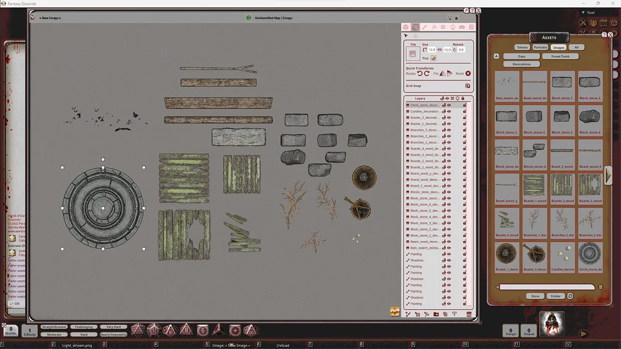 Fantasy Grounds - FG Haunted Interiors Map Pack Screenshot 1