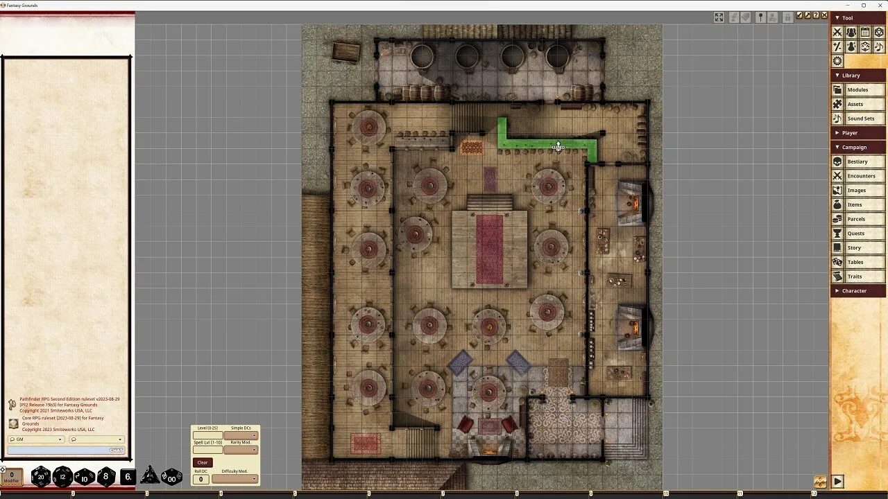 Fantasy Grounds - Pathfinder RPG - Pathfinder Flip-Mat Classics - Urban Tavern Screenshot 7