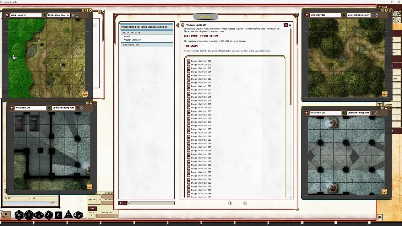 Fantasy Grounds - Pathfinder RPG - Pathfinder Flip-Tiles - Villain Lairs set Screenshot 1