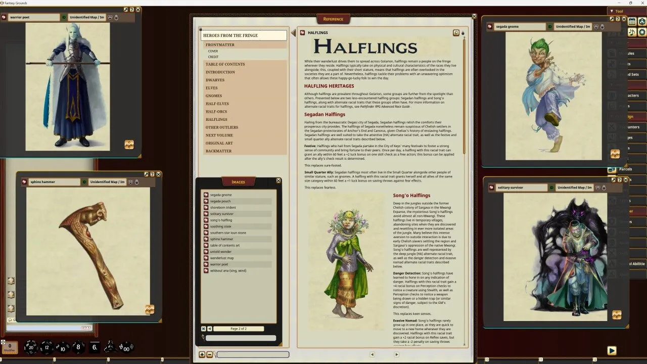 Fantasy Grounds - Pathfinder RPG - Pathfinder Companion: Heroes from the Fringe Screenshot 0