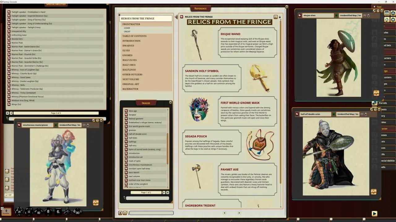 Fantasy Grounds - Pathfinder RPG - Pathfinder Companion: Heroes from the Fringe Screenshot 4