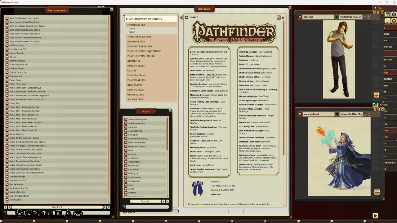 Fantasy Grounds - Pathfinder RPG - Pathfinder Companion: Plane-Hopper's Handbook Screenshot 1