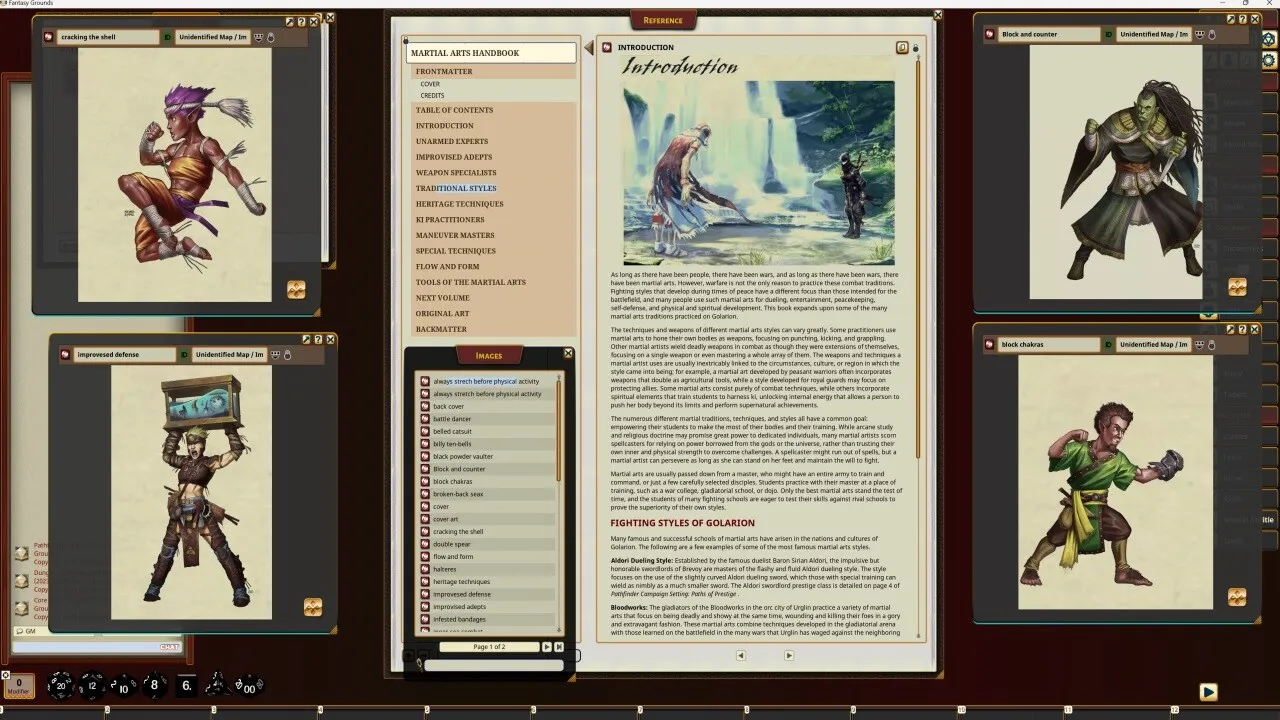Fantasy Grounds - Pathfinder RPG - Pathfinder Companion: Martial Arts Handbook Screenshot 4