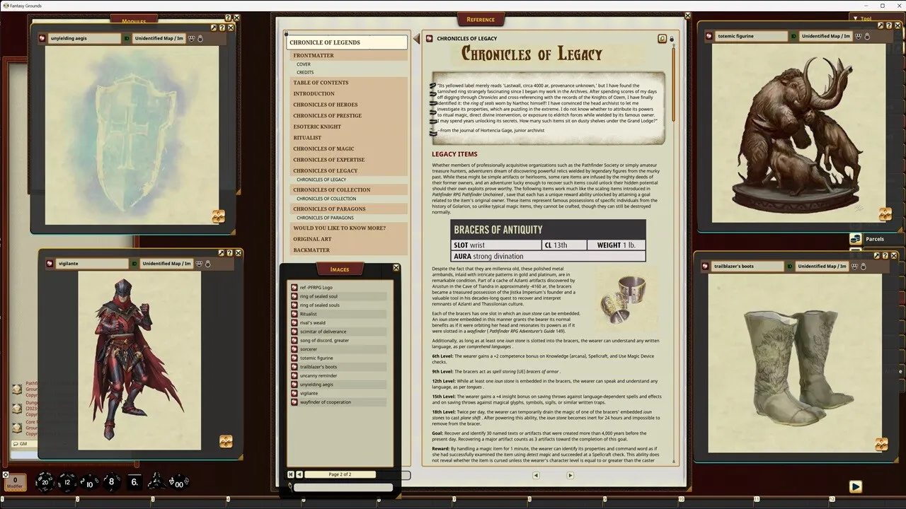 Fantasy Grounds - Pathfinder RPG - Pathfinder Companion: Chronicle of Legends Screenshot 4
