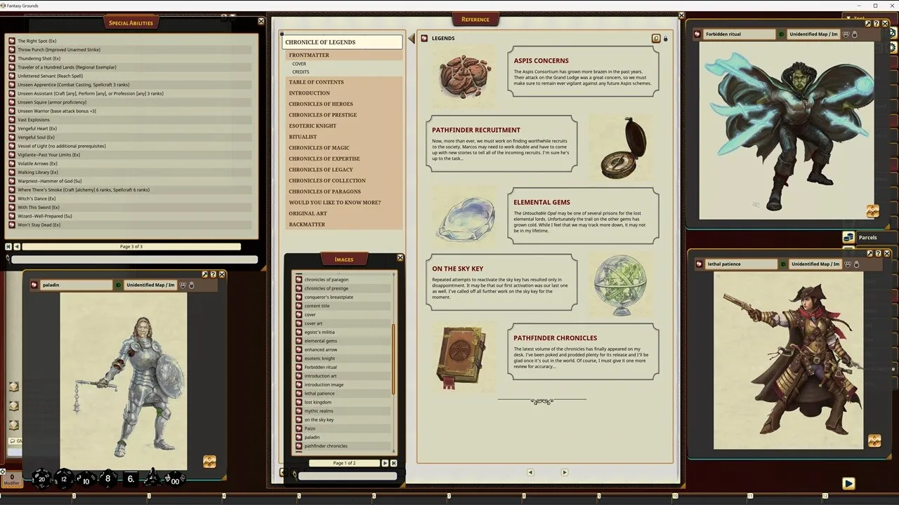Fantasy Grounds - Pathfinder RPG - Pathfinder Companion: Chronicle of Legends Screenshot 2