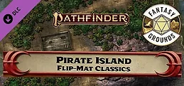 Fantasy Grounds - Pathfinder RPG - Pathfinder Flip-Mat Classics - Pirate Island