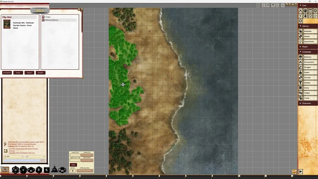 Fantasy Grounds - Pathfinder RPG - Pathfinder Flip-Mat Classics - Pirate Island Screenshot 4