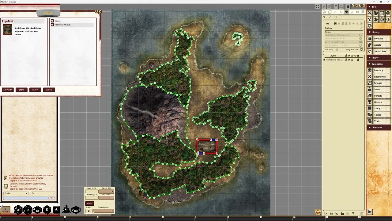 Fantasy Grounds - Pathfinder RPG - Pathfinder Flip-Mat Classics - Pirate Island Screenshot 3