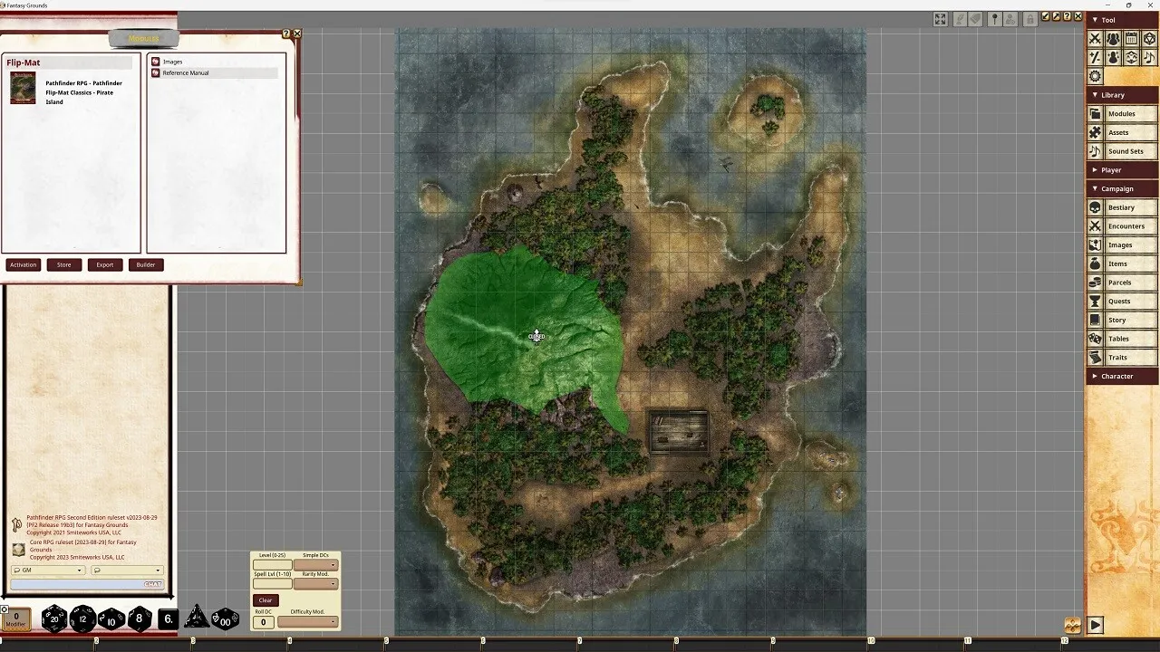 Fantasy Grounds - Pathfinder RPG - Pathfinder Flip-Mat Classics - Pirate Island Screenshot 2