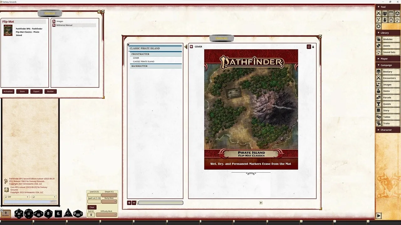 Fantasy Grounds - Pathfinder RPG - Pathfinder Flip-Mat Classics - Pirate Island Screenshot 1